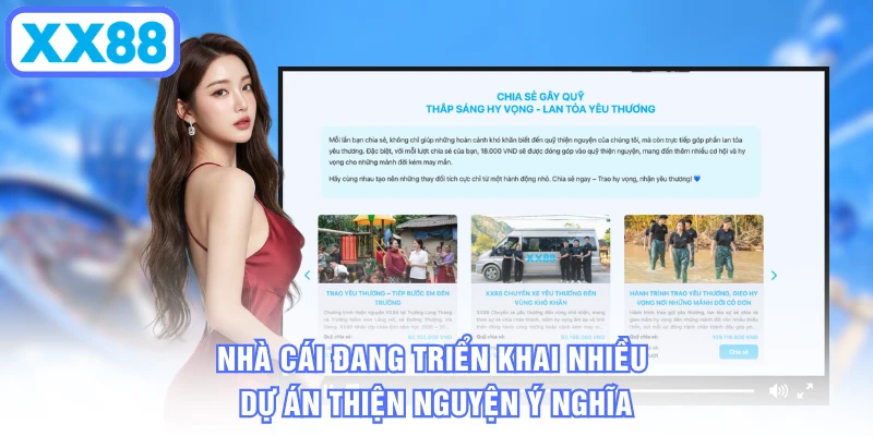 Nhà cái đang triển khai nhiều dự án thiện nguyện ý nghĩa
