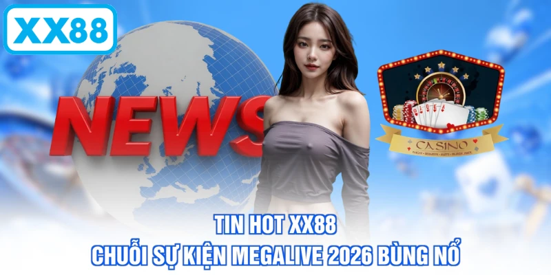 Tin hot XX88 chuỗi sự kiện Megalive 2026 bùng nổ